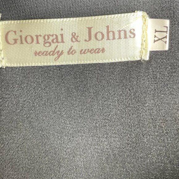 Giorgai & Johns Women's Black Abstract Flowy Midi Dress Bohemian Capsule Size XL - Picture 7 of 8